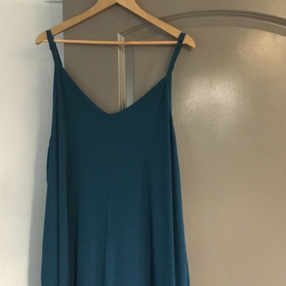 Chic Teal Maxi Dress